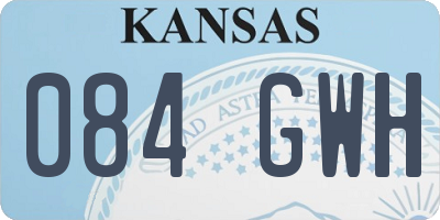 KS license plate 084GWH