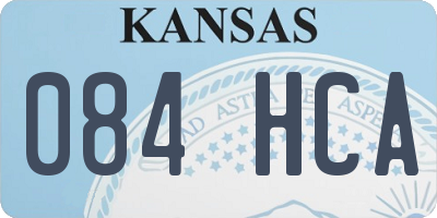 KS license plate 084HCA