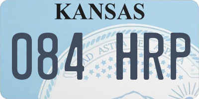 KS license plate 084HRP