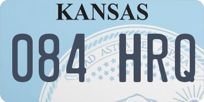 KS license plate 084HRQ