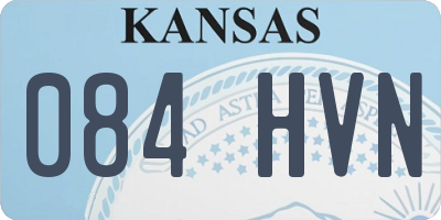 KS license plate 084HVN