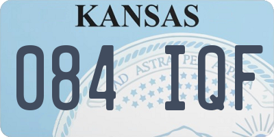 KS license plate 084IQF