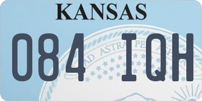 KS license plate 084IQH