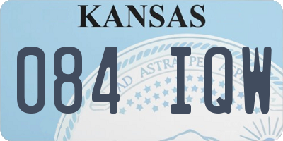KS license plate 084IQW