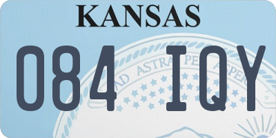 KS license plate 084IQY