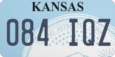KS license plate 084IQZ