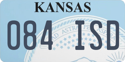 KS license plate 084ISD