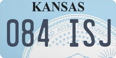 KS license plate 084ISJ
