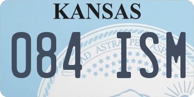KS license plate 084ISM