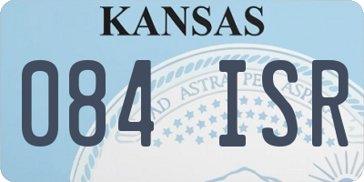 KS license plate 084ISR