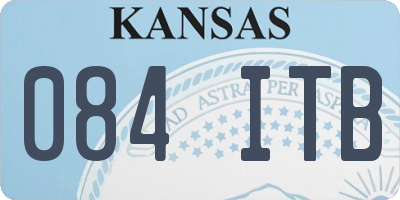 KS license plate 084ITB