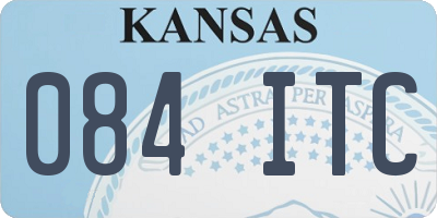 KS license plate 084ITC