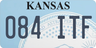 KS license plate 084ITF