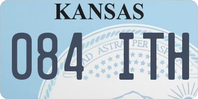 KS license plate 084ITH