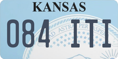 KS license plate 084ITI