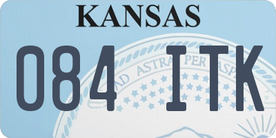 KS license plate 084ITK