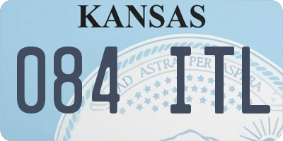 KS license plate 084ITL