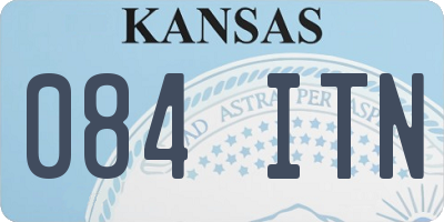 KS license plate 084ITN