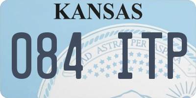 KS license plate 084ITP