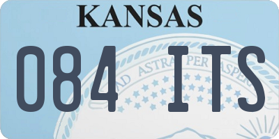 KS license plate 084ITS