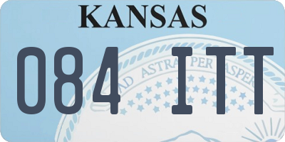 KS license plate 084ITT