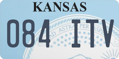 KS license plate 084ITV