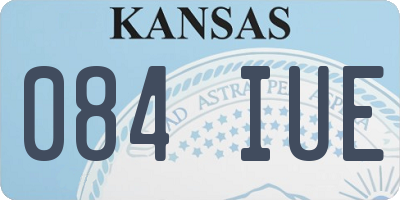 KS license plate 084IUE