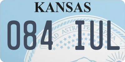 KS license plate 084IUL