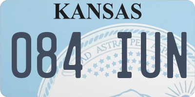 KS license plate 084IUN