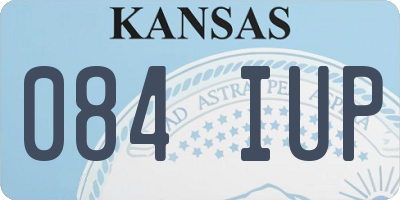 KS license plate 084IUP