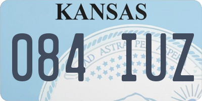 KS license plate 084IUZ