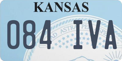 KS license plate 084IVA