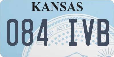KS license plate 084IVB