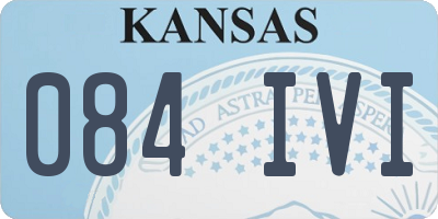 KS license plate 084IVI