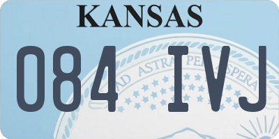 KS license plate 084IVJ