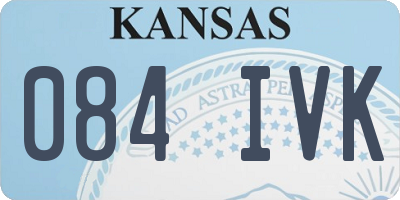 KS license plate 084IVK