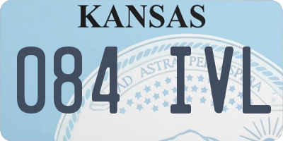 KS license plate 084IVL