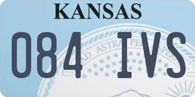 KS license plate 084IVS