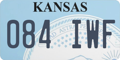 KS license plate 084IWF