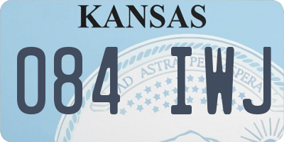 KS license plate 084IWJ