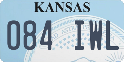 KS license plate 084IWL
