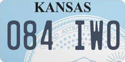 KS license plate 084IWO