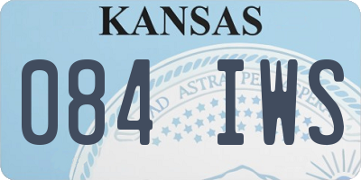 KS license plate 084IWS