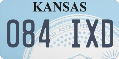 KS license plate 084IXD