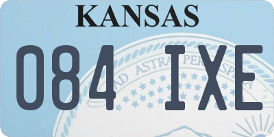 KS license plate 084IXE