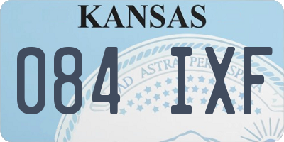 KS license plate 084IXF