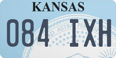 KS license plate 084IXH