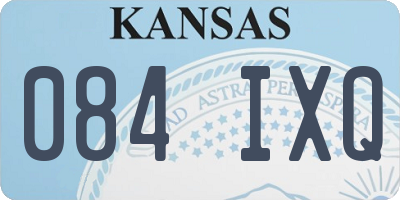 KS license plate 084IXQ