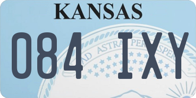 KS license plate 084IXY