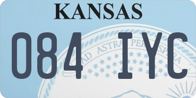 KS license plate 084IYC
